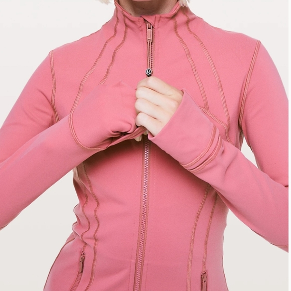 Lululemon Define Jacket Cherry Tint Size 4 EUC Luon Authentic - Picture 3 of 10